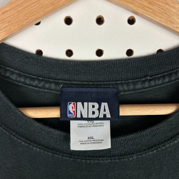 Memphis Grizzlies NBA T Shirt Size XXL Black Teal Faded Y2K Throwback Vancouver - Picture 5 of 6